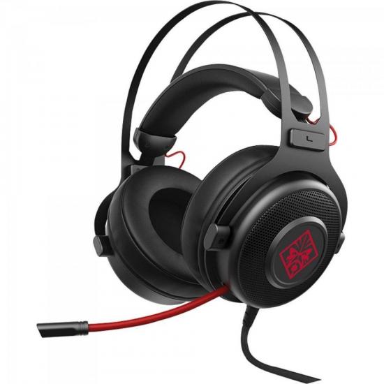 Headset Gamer Omen 800 1KF76AAABL Preto/V...