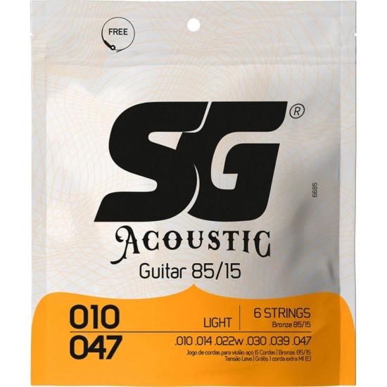 Encordoamento para Violão em Aço .010 Lig...